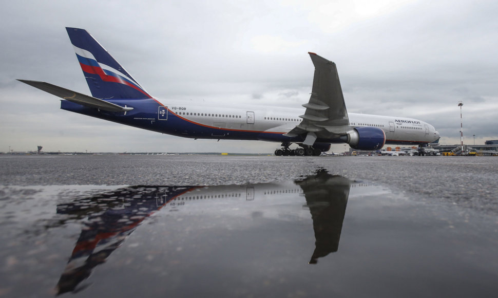 „Aeroflot“ laineris Maskvos Šeremetjevo oro uoste