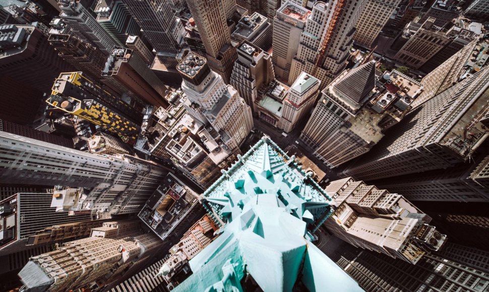 Niujorkas iš dangoraižių viršūnių