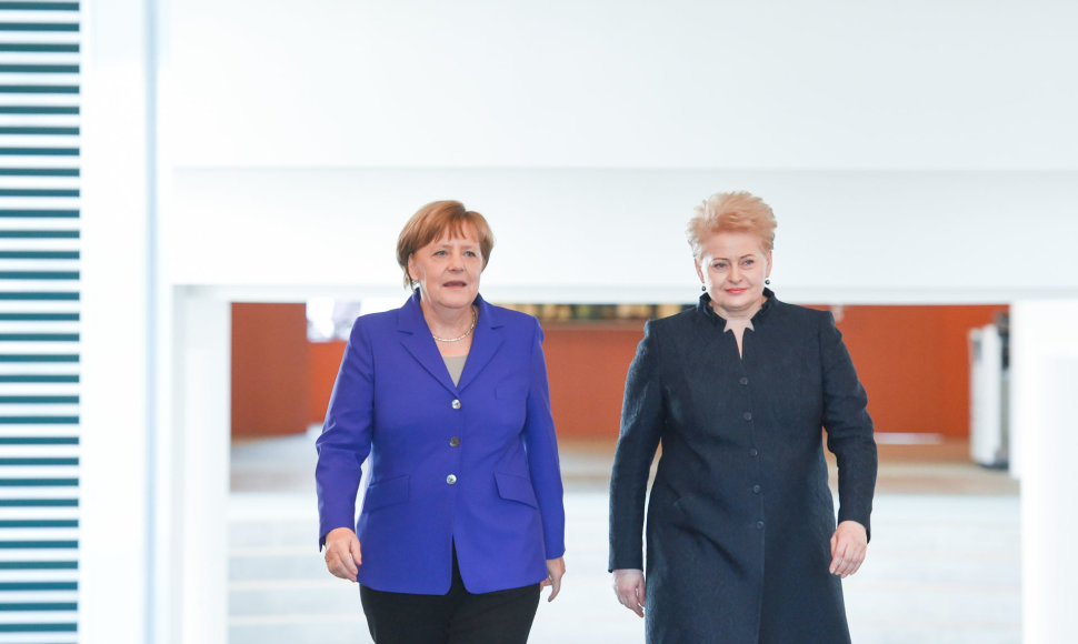 Dalia Grybauskaitė ir Angela Merkel