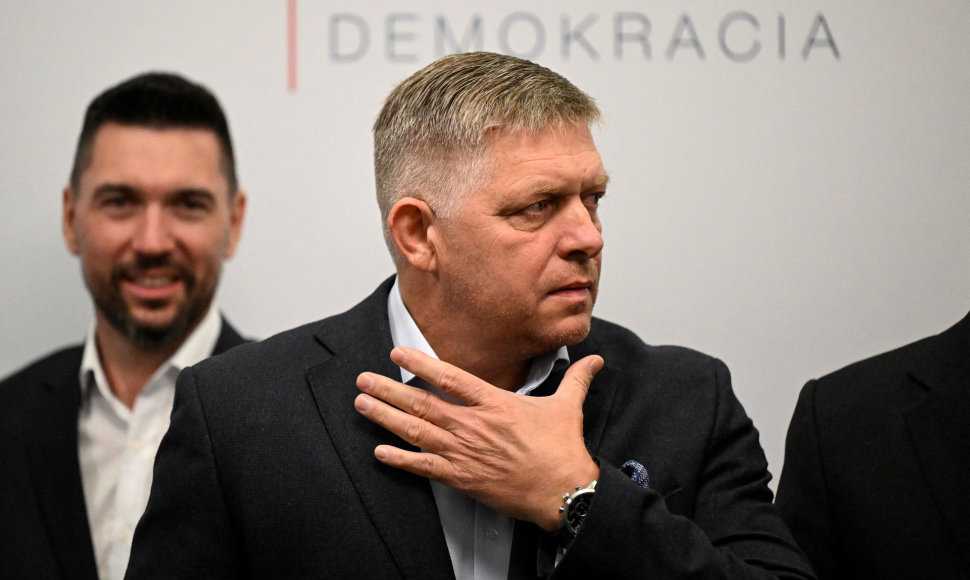 Slovakijos premjeras Robertas Fico