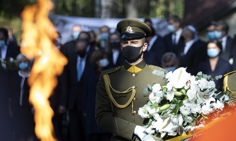 Lietuvos žydų genocido aukų pagerbimo ceremonija