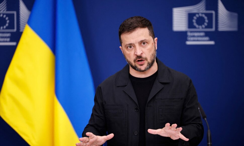 Volodymyras Zelenskis / SIMON WOHLFAHRT / AFP