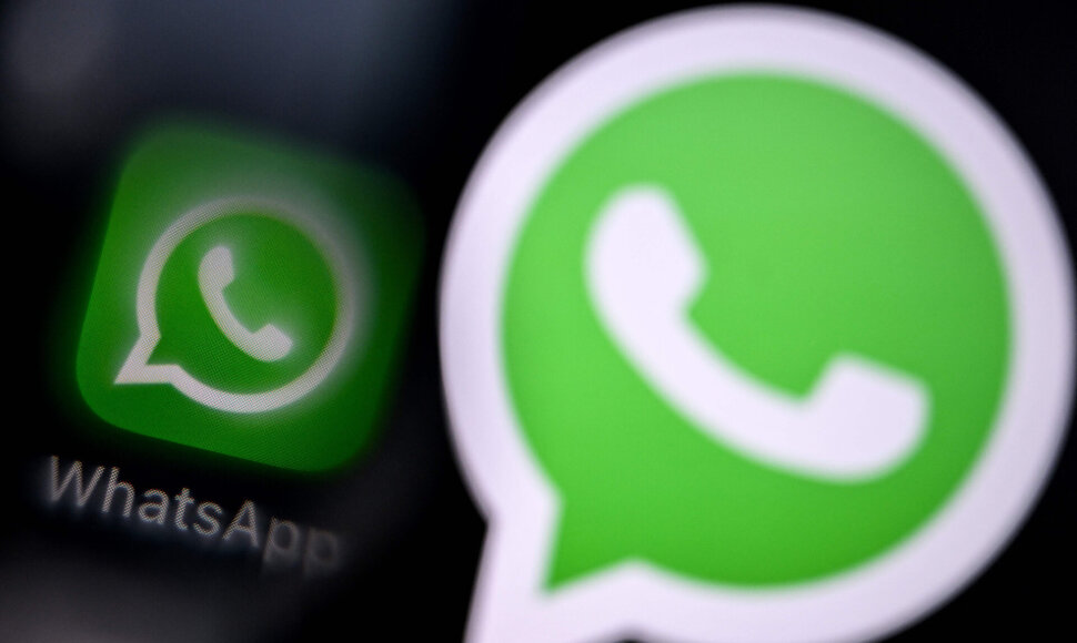 „WhatsApp“ / KIRILL KUDRYAVTSEV / AFP