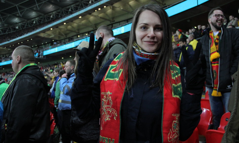 Lietuvos sirgaliai Londone ir Londono „Wembley“ stadione