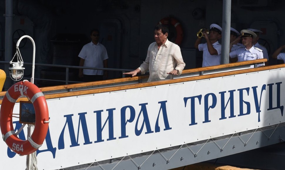 Rodrigo Duterte Rusijos karo laive