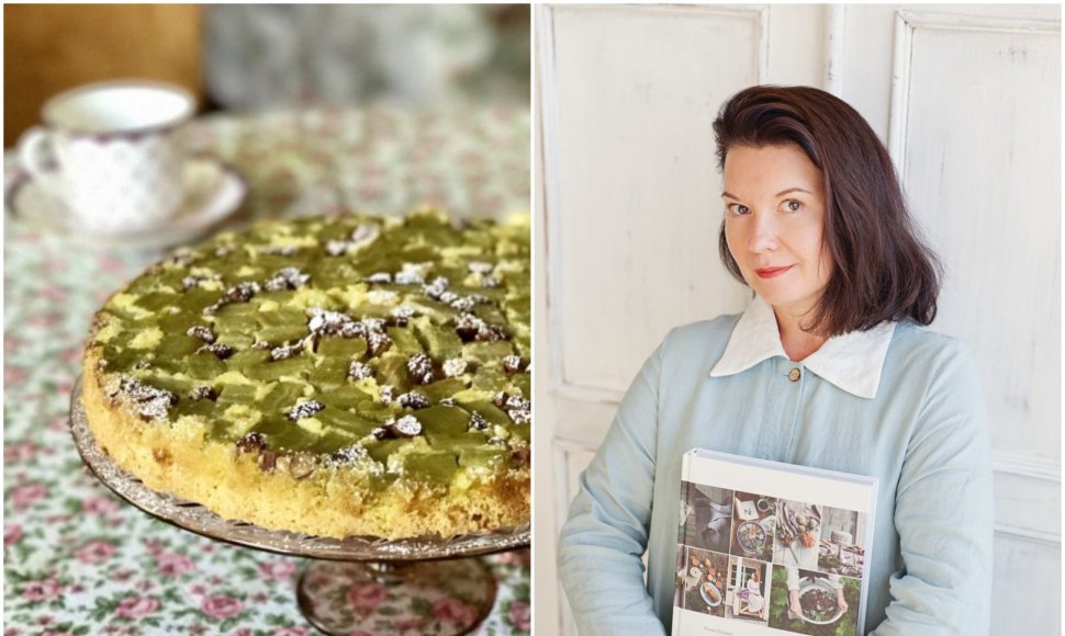 Renata Ničajienė ir jos keptas pyragas