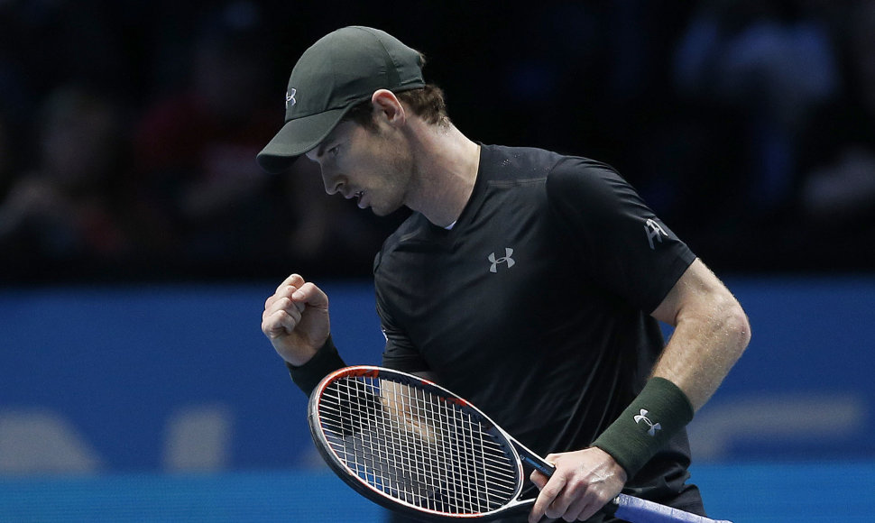 Andy Murray nugalėjo Novaką Džokovičių ir triumfavo „ATP World Tour Finals“ turnyre