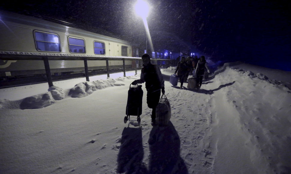 Pabėgėliai atvyksta į Švediją