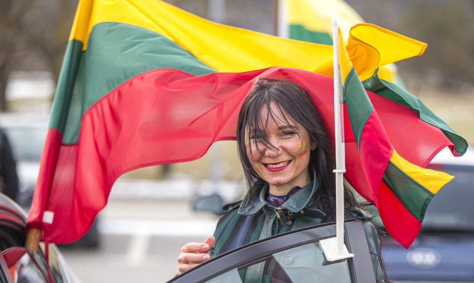 Vilniuje Patriotiškos Kovo 11-osios važiuotinės