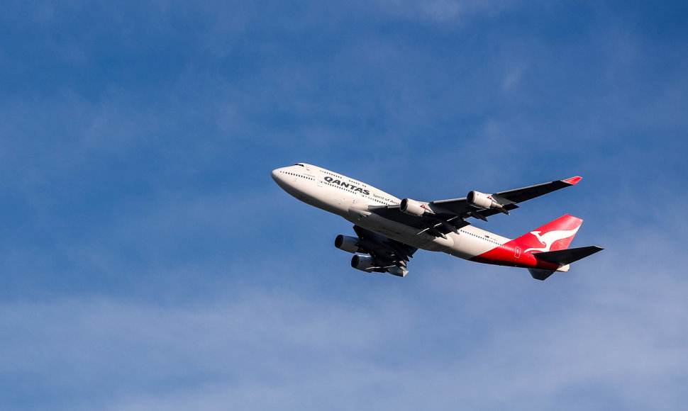 Australijos vežėja „Qantas Airways“ atsisveikino su savo paskutiniuoju „Boeing 747“