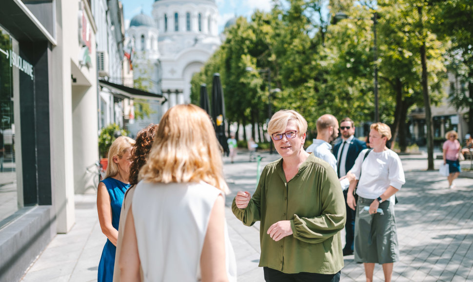 „Kaunas 2022“ biure lankėsi I.Šimonytė 