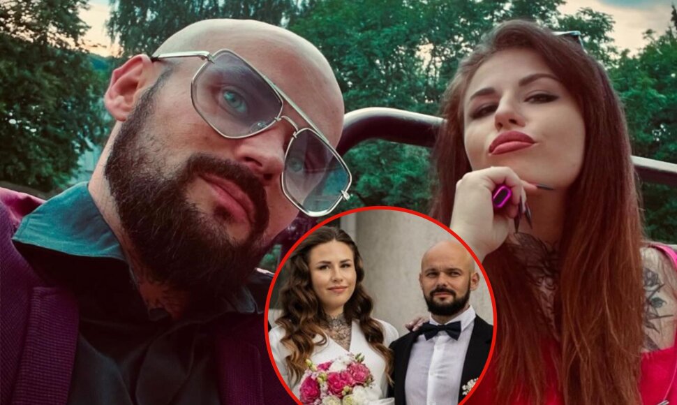 Donatas Mohamad Ali su žmona Sintija Mohamad Ali 