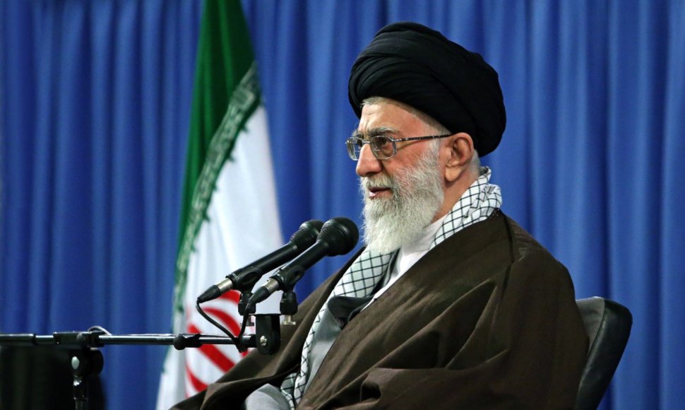 Religinis lyderis Ali Khamenei.