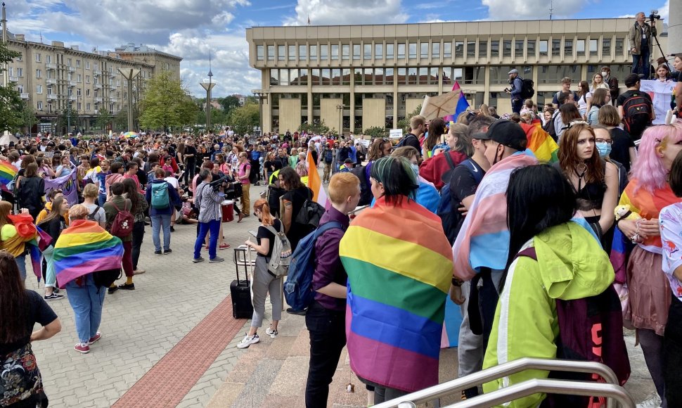 Vilniuje rengiamos LGBT eitynės už lygybę