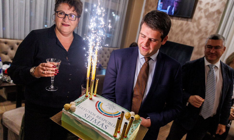 Remigijus Žemaitaitis rinkimų naktį