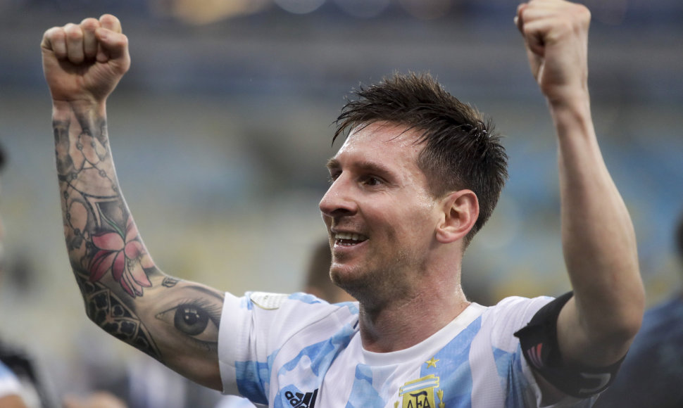 Lionelis Messi su Argentinos rinktine triumfavo „Copa America“ turnyre.