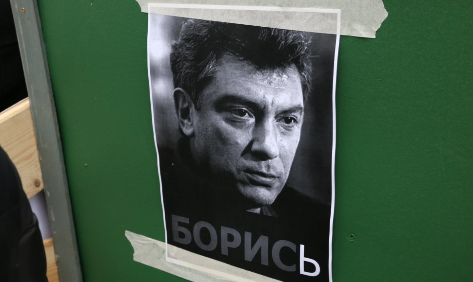B.Nemcovo mirties metinių minėjimas Lukiškių aikštėje
