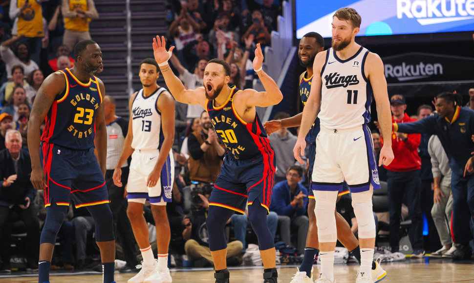 Stephenas Curry ir Domantas Sabonis