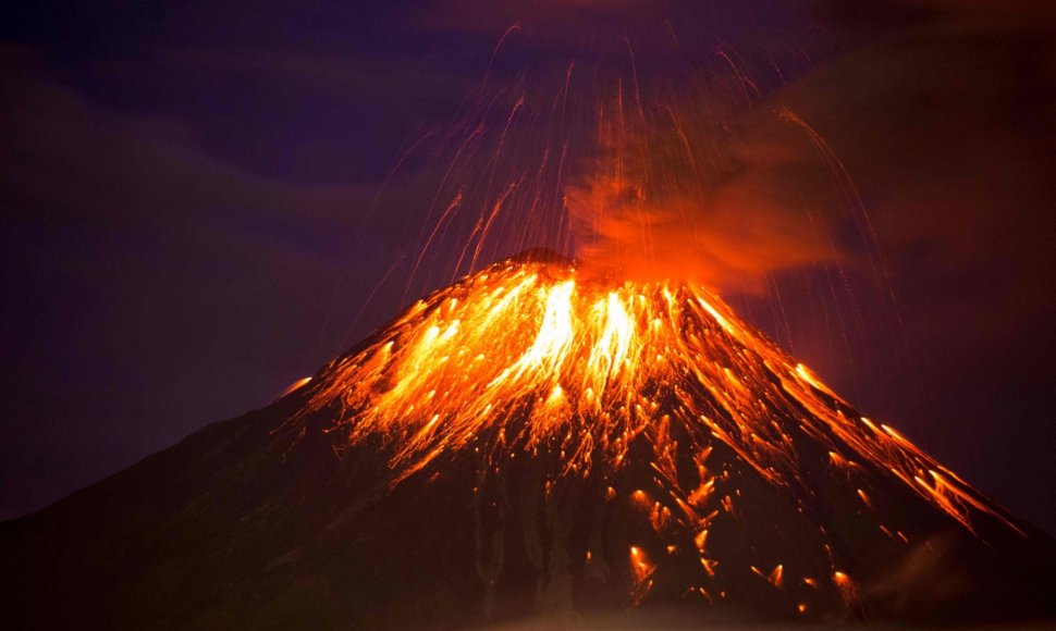 Ugnikalnio Ekvadore išsiveržimas