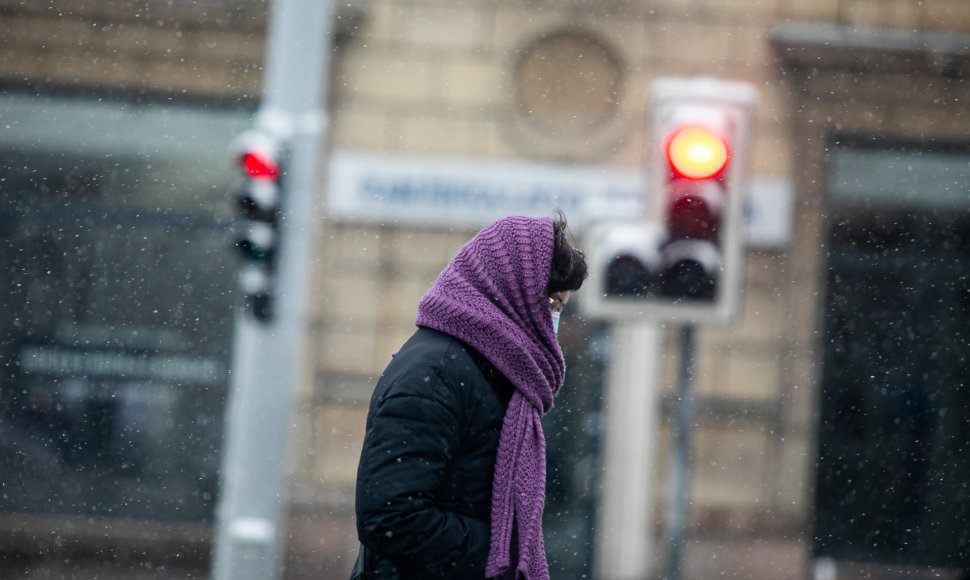 Snieguota žiema Vilniuje
