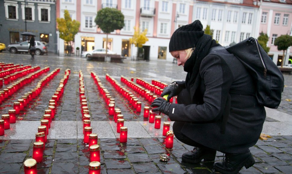 Vilniuje žvakučių akcija organų donorams pagerbti