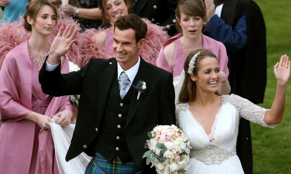 Andy Murray ir Kim Sears
