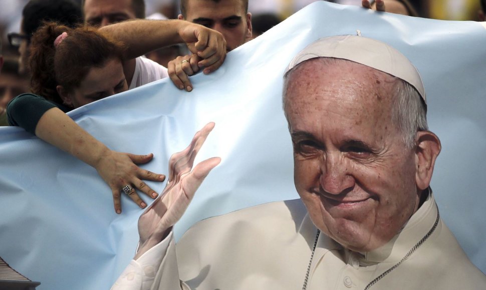 Popiežiaus vizito akimirka