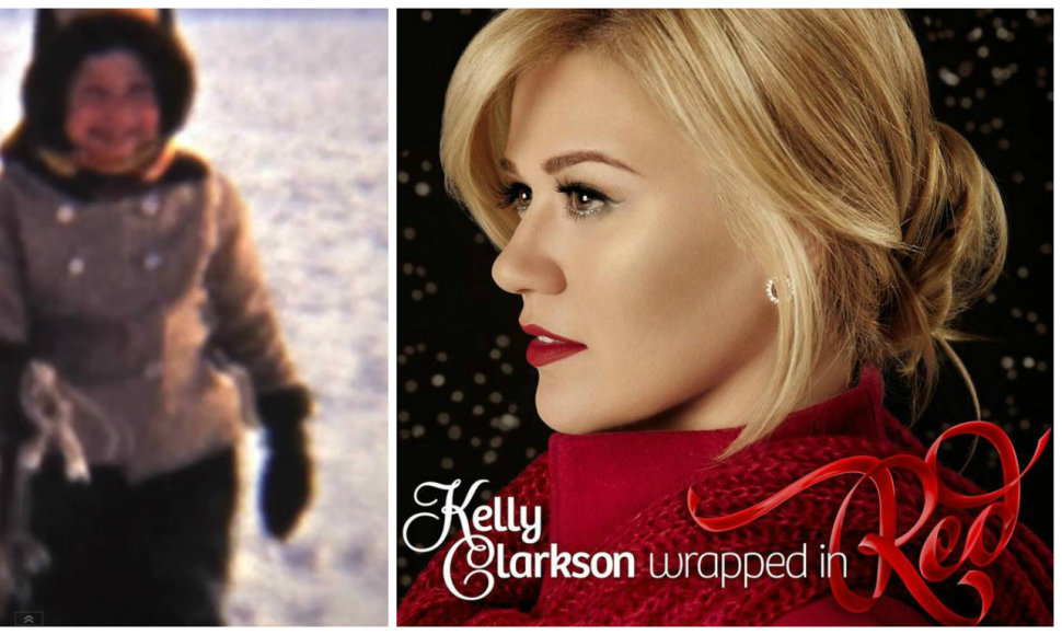 Kelly Clarkson vaizdo klipe „Wrapped in Red“ – akimirkos iš jos vaikystės