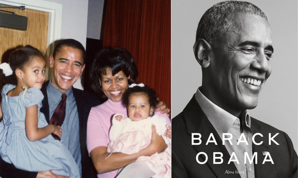 Obamų šeima ir B.Obamos knyga „Pažadėtoji žemė“