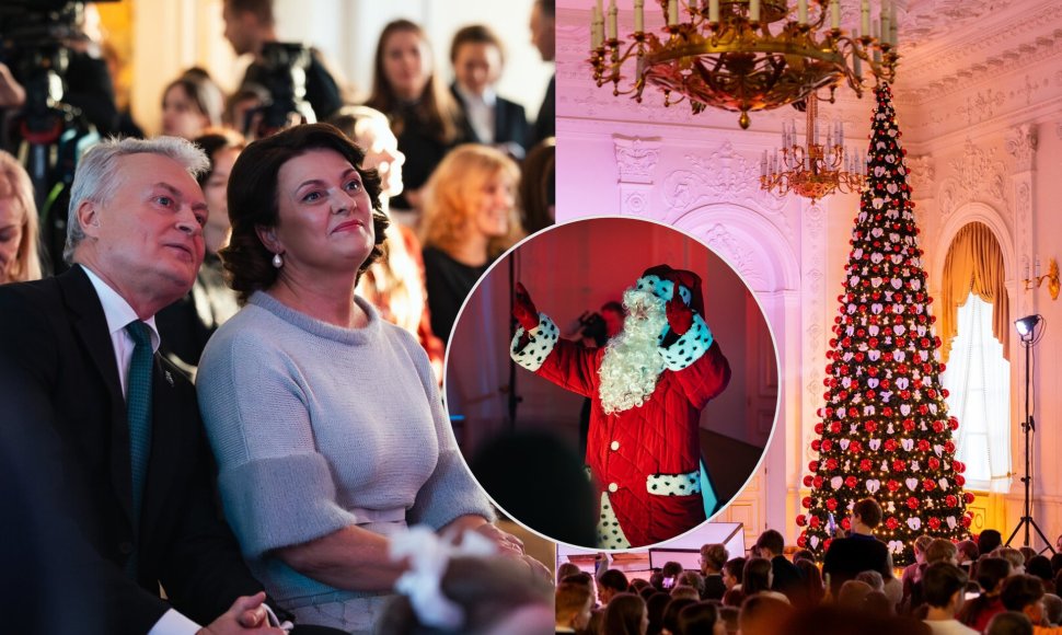 Diana ir Gitanas Nausėdos Kalėdų eglės įžiebimo šventėje