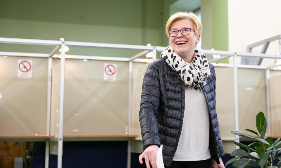 Ingrida Šimonytė balsavo Prezidento rinkimuose