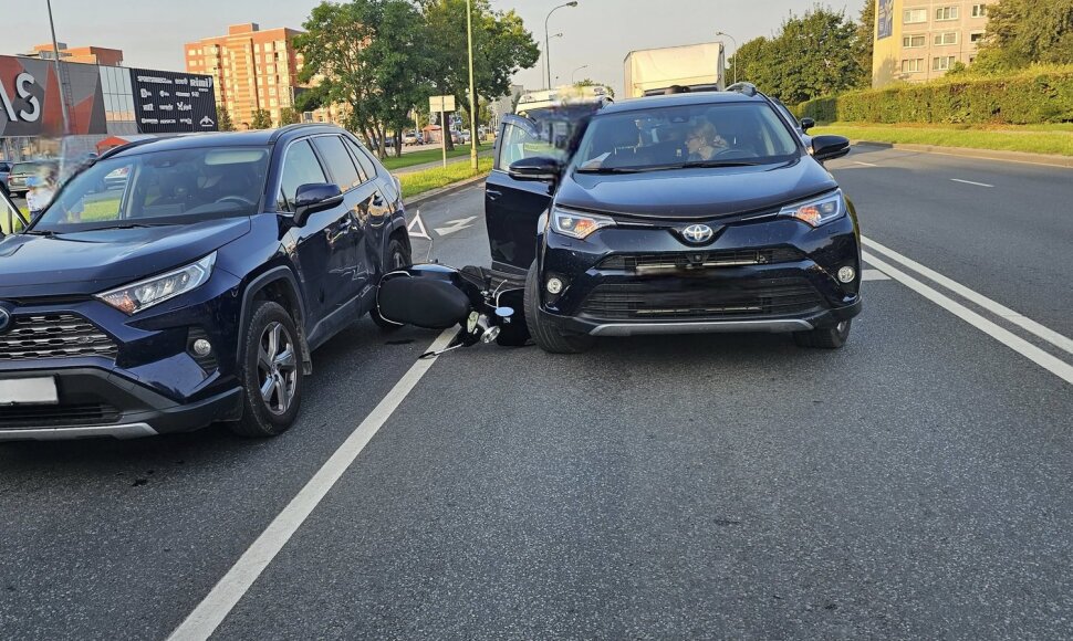 Avarija Smiltelės gatvėje Klaipėdoje