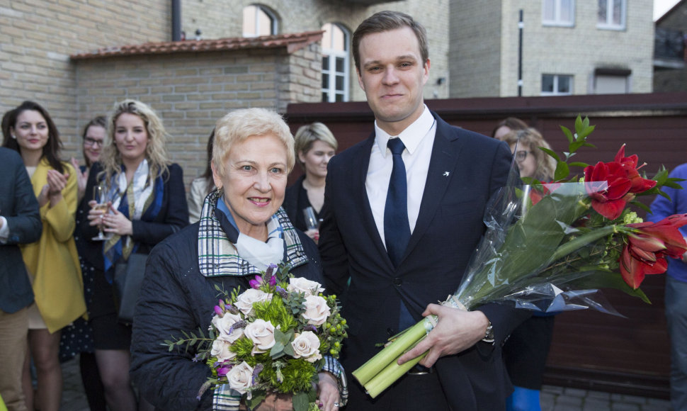 Gabrielius Landsbergis ir Irena Degutienė