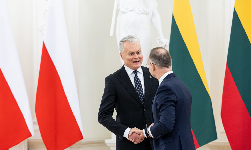 Gitanas Nausėda susitiko su Lenkijos Prezidentu Andrzejumi Duda