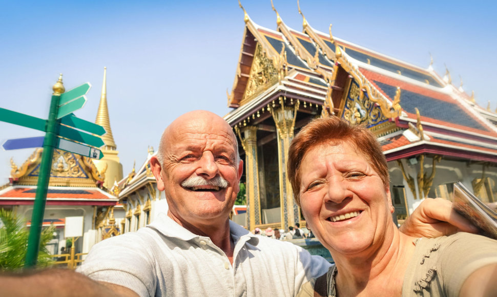 Senjorai turistai Tailande