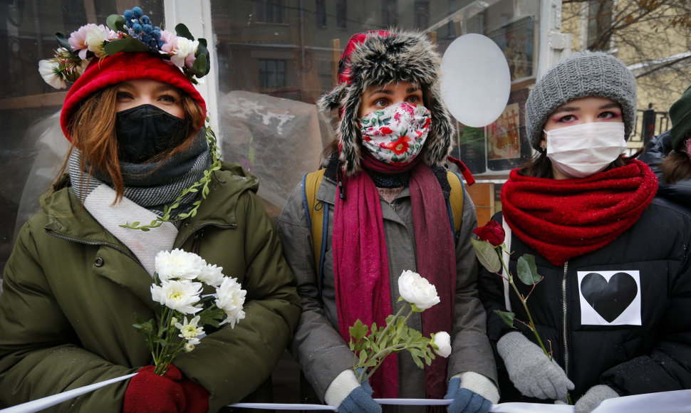 Moterų solidarumo grandinė Maskvoje