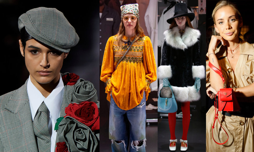 „Dolce & Gabbana“, „Gucci“ ir „Tod's“ kolekcijų modeliai