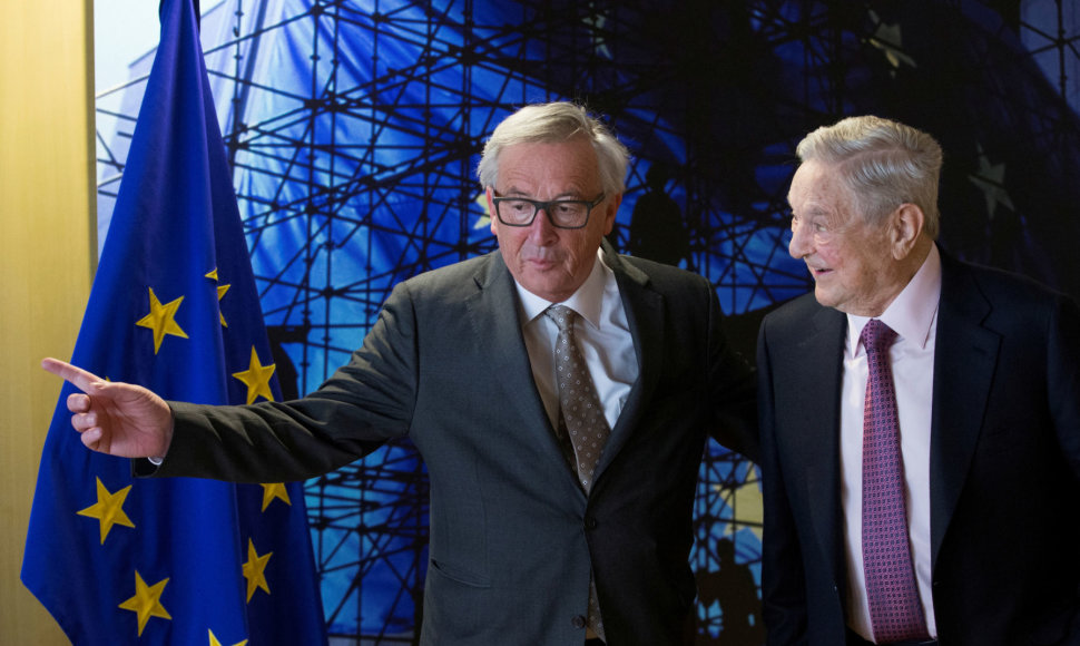 Jeanas-Claude'as Junckeris ir George'as Sorosas
