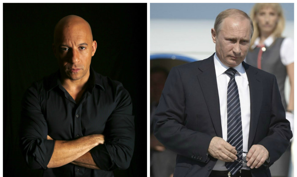 Vinas Dieselis ir Vladimiras Putinas