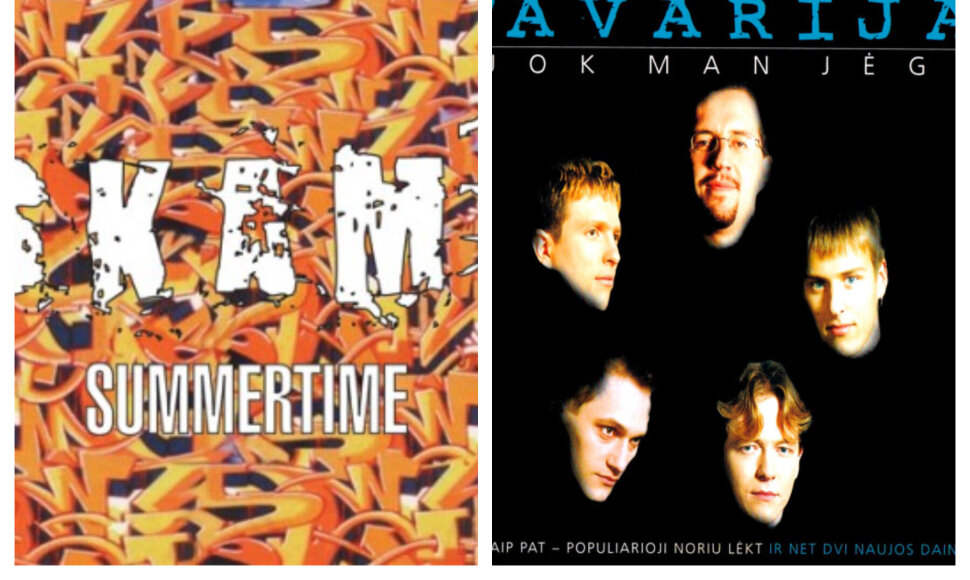 SKAMP ir „B'Avarijos“ albumų viršeliai