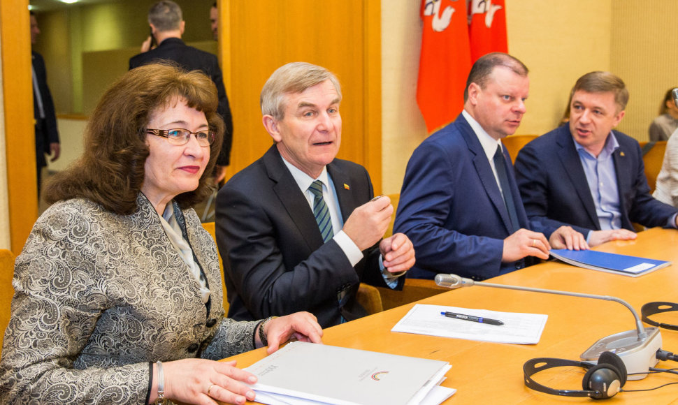 Rima Baškienė, Viktoras Pranckietis, Saulius Skvernelis, Ramūnas Karbauskis