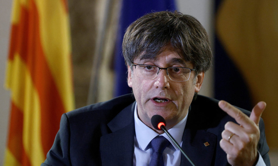 Buvęs Katalonijos prezidentuas Carlesas Puigdemont'as