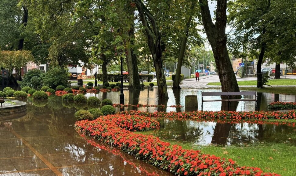 Užtvindytas Miendzyzdroje miesto parkas, Vakarų Pamario vaivadija