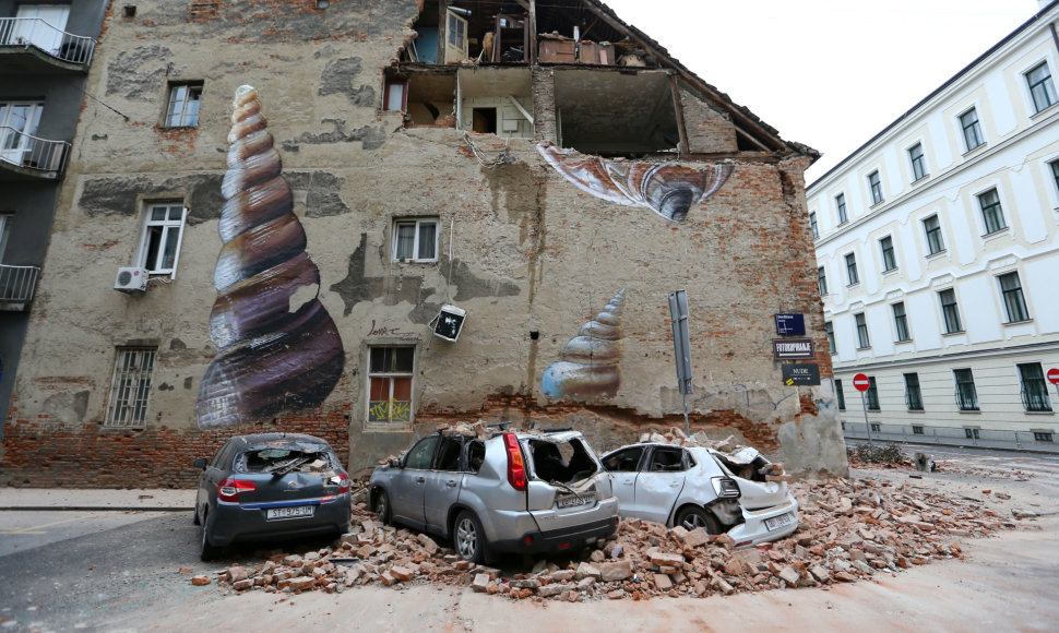 Žemės drebėjimo padariniai Zagrebe