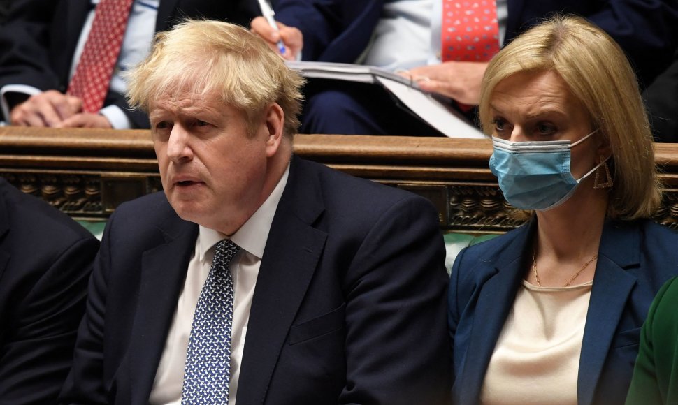 Borisas Johnsonas ir Liz Truss