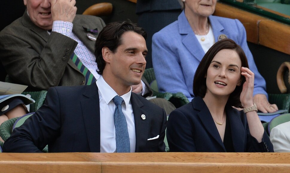 Michelle Dockery ir Johnas Dineenas