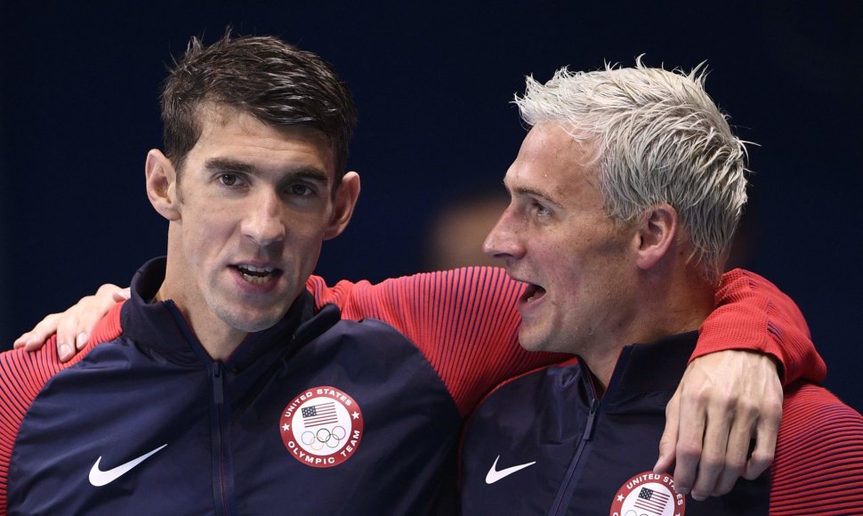 Michaelas Phelpsas ir Ryanas Lochte