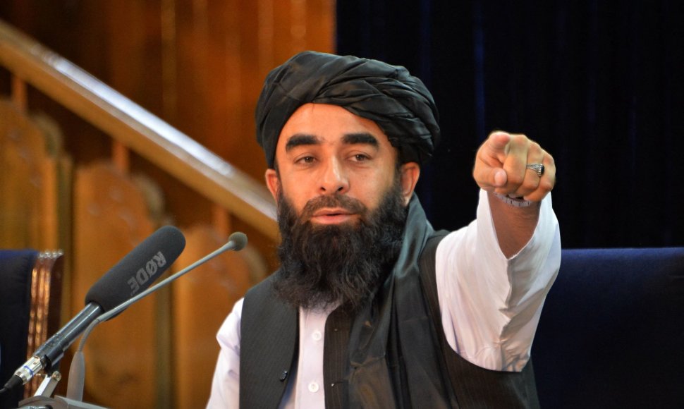 Talibano atstovas Zabihullah Mujahidas
