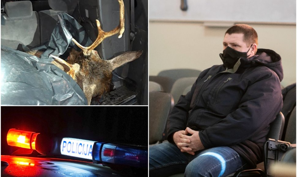 Policininkas E.Balčiūnas atsidūrė teisme, kol kas – tik dėl įtarimų gabenus neteisėtai sumedžiotą laukinį gyvūną.