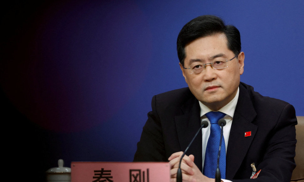 Kinijos užsienio reikalų ministras Qin Gangas
